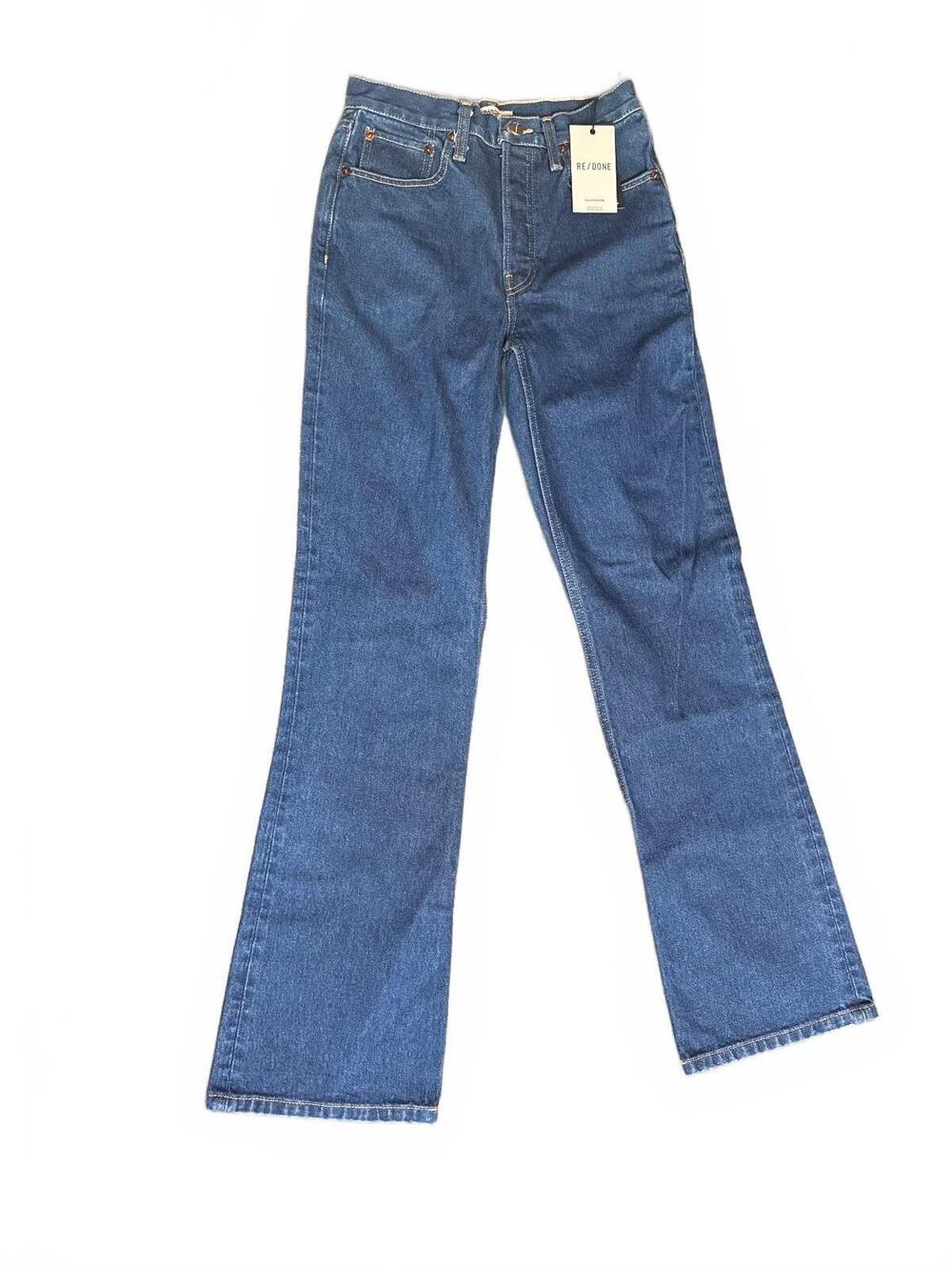 RE/DONE 70's size 24 Stove Pipe Blue Denim Jeans Size 24